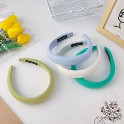 Soft Cotton Thinly Padded Plain Headband