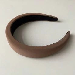 Foggy Velvet Leather Headband