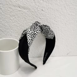 Twist Knotted Printed Top Twill Cotton Knotted Headband