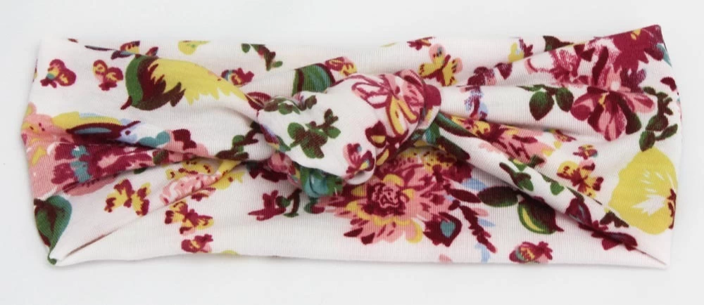 Floral Knot Front Stretch Headband - Image 6