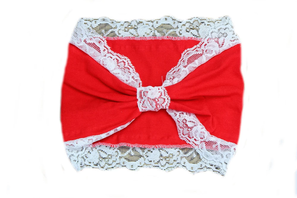 Cotton Lace Knot Bandanna Headband - Image 2