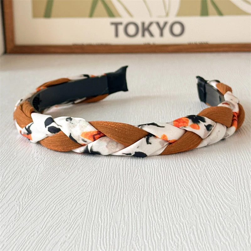 Multicoloured Braided Top Headband - Image 7