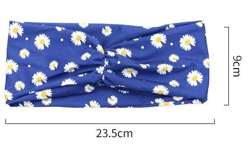 Daisy Flowers Printed Sporty Hair Band - Image 10