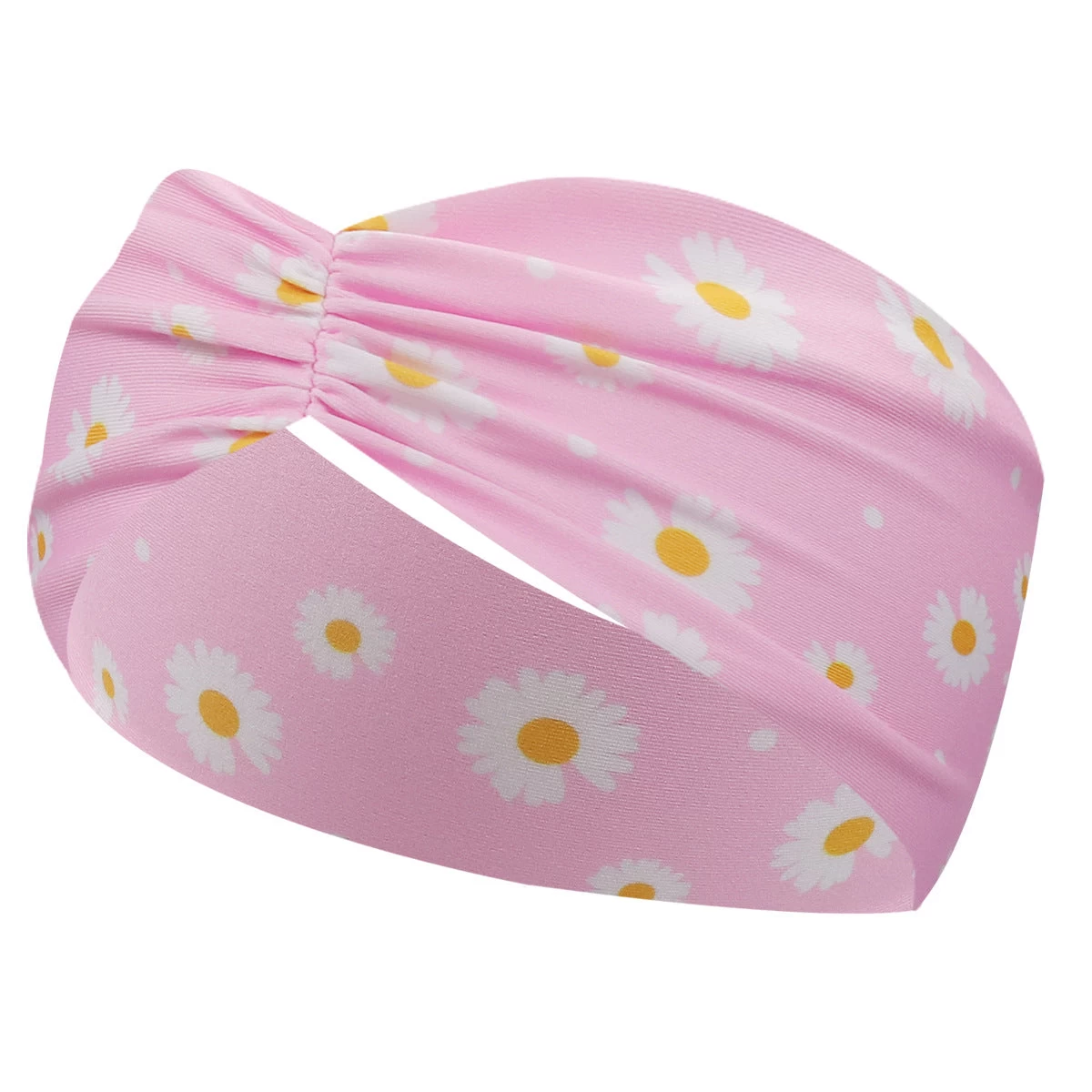 Daisy Flowers Printed Sporty Hair Band - Image 5