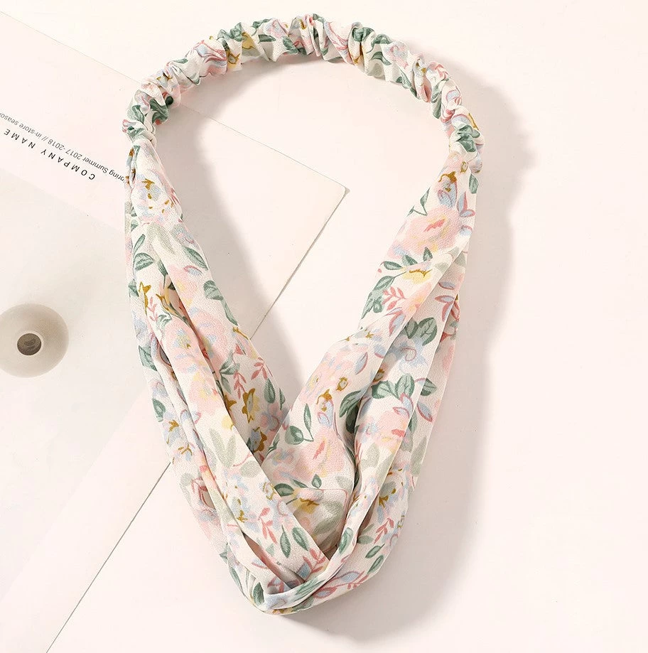 Country Flowers Prints Elastic Headband - Image 3