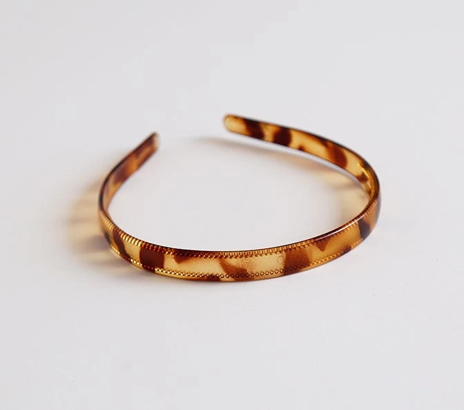 Dark Amber Coloured Acrylic Headband - Image 2