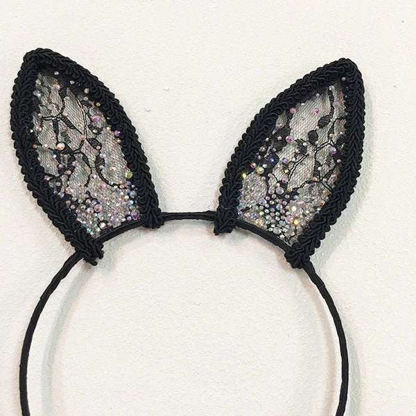Sparkling Lace Ears Headband - Image 5