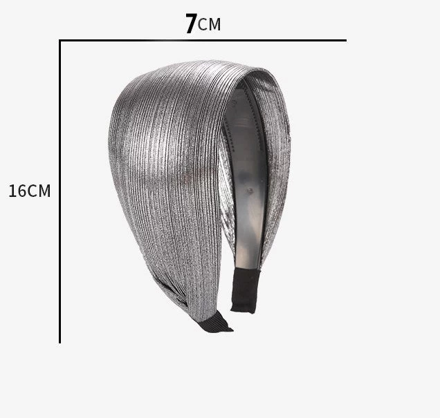 Bright Metallic Coloured Wide Headband - Image 6
