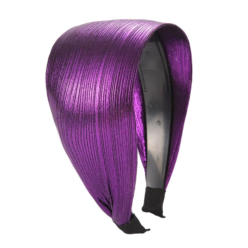 Bright Metallic Coloured Wide Headband - Image 3