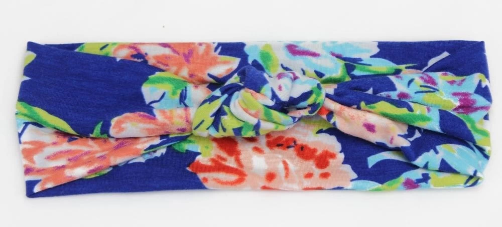 Floral Knot Front Stretch Headband - Image 5