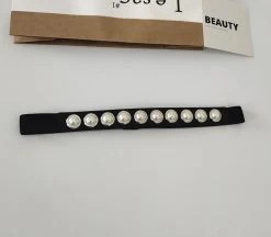 White Pearls Studded Elastic Belt
