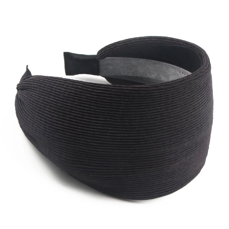 9cm-wide Plain Pleated Headband - Image 5