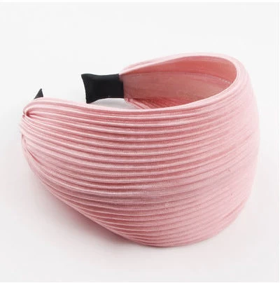 9cm-wide Plain Pleated Headband