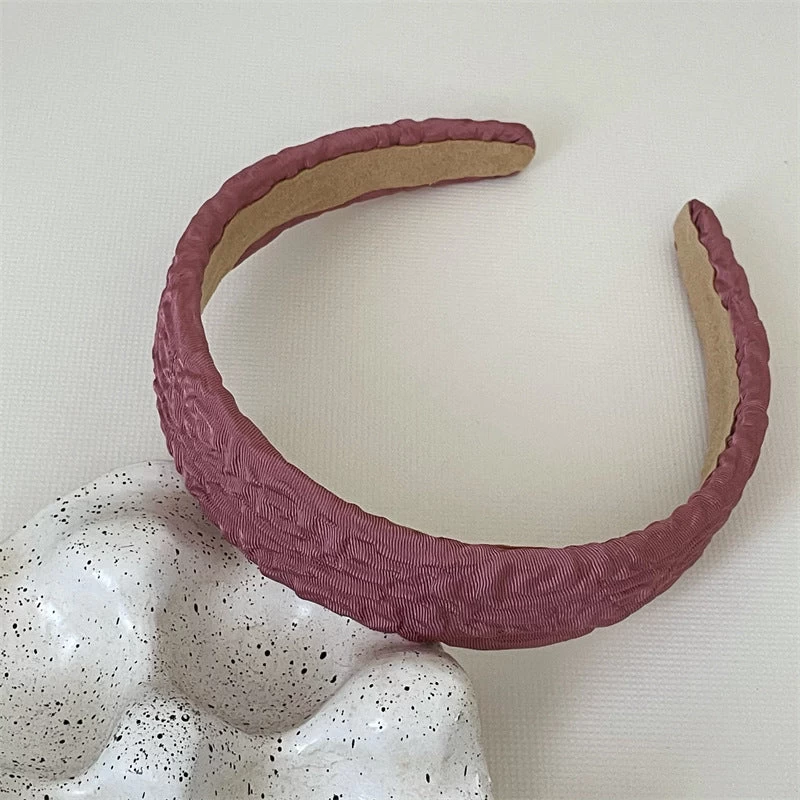Plain Colour Crinkled Wide Headband - Image 8