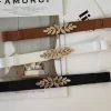 Golden Leaves Stretch Belt