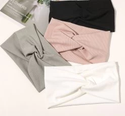 2-way Ribbed Cotton Stretchy Headband