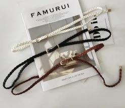 Braided Thin Belt