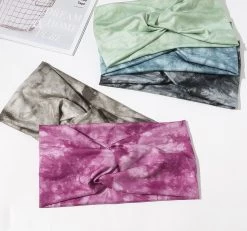 2-way Stretch Headband In Tie-dye Prints