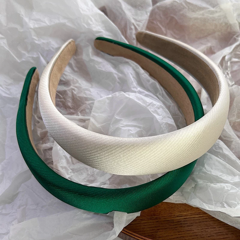 Patterned Glossy Satin Alice Headband - Image 4