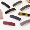 Rectangle Matte Resin Hair Barrette