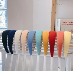 4cm Solid Chiffon Thinly Padded Headband