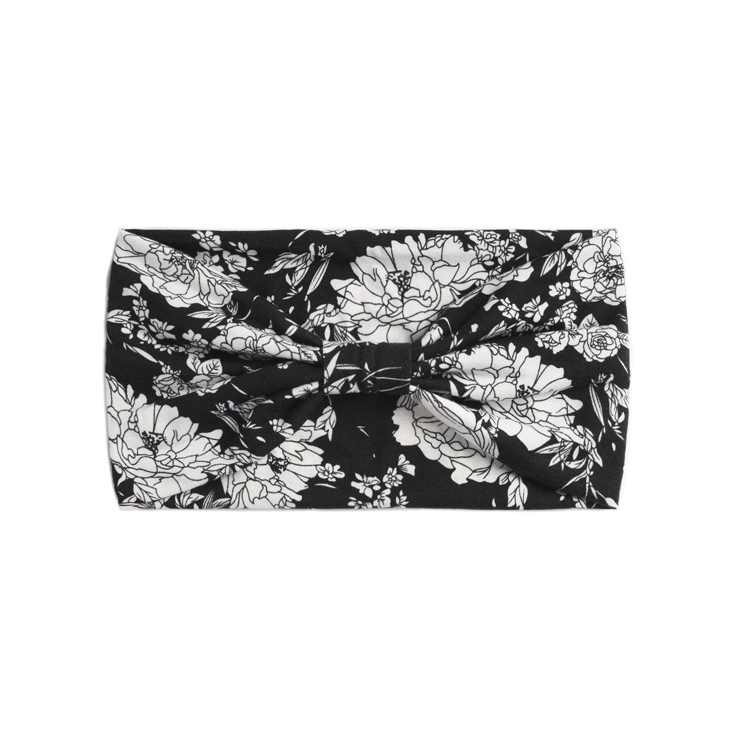Peony Printed 2-way Knotted Bandanna Hair Band - Image 4