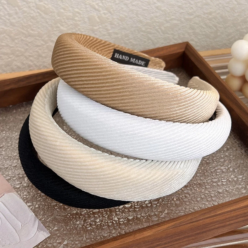 Corrugated Velvet Thinly Padded Velvet Headband
