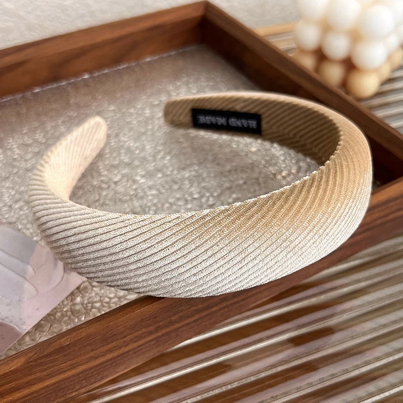 Corrugated Velvet Thinly Padded Velvet Headband - Image 6