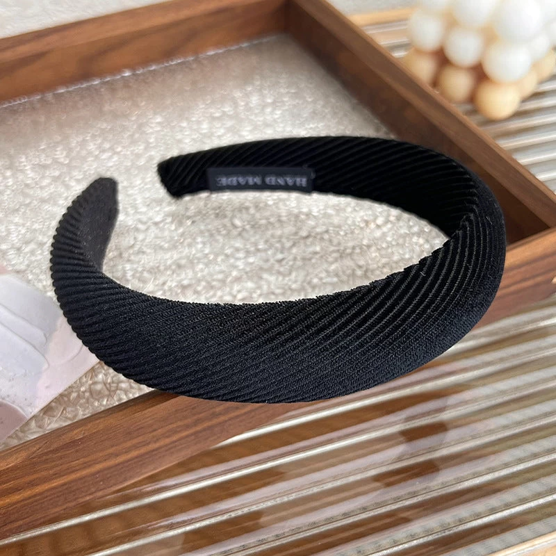 Corrugated Velvet Thinly Padded Velvet Headband - Image 7