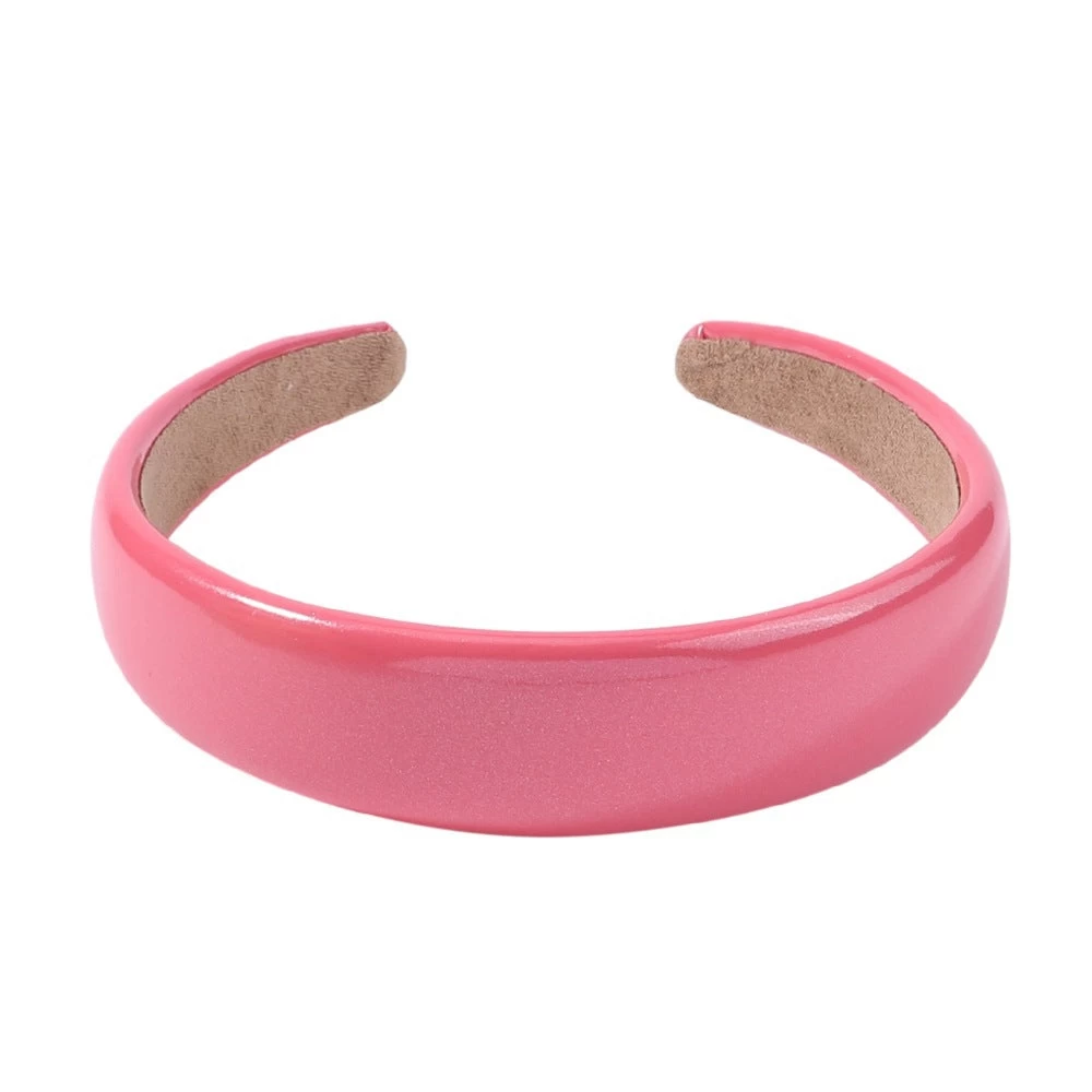 3cm Wide Glossy Leather Headband - Image 3