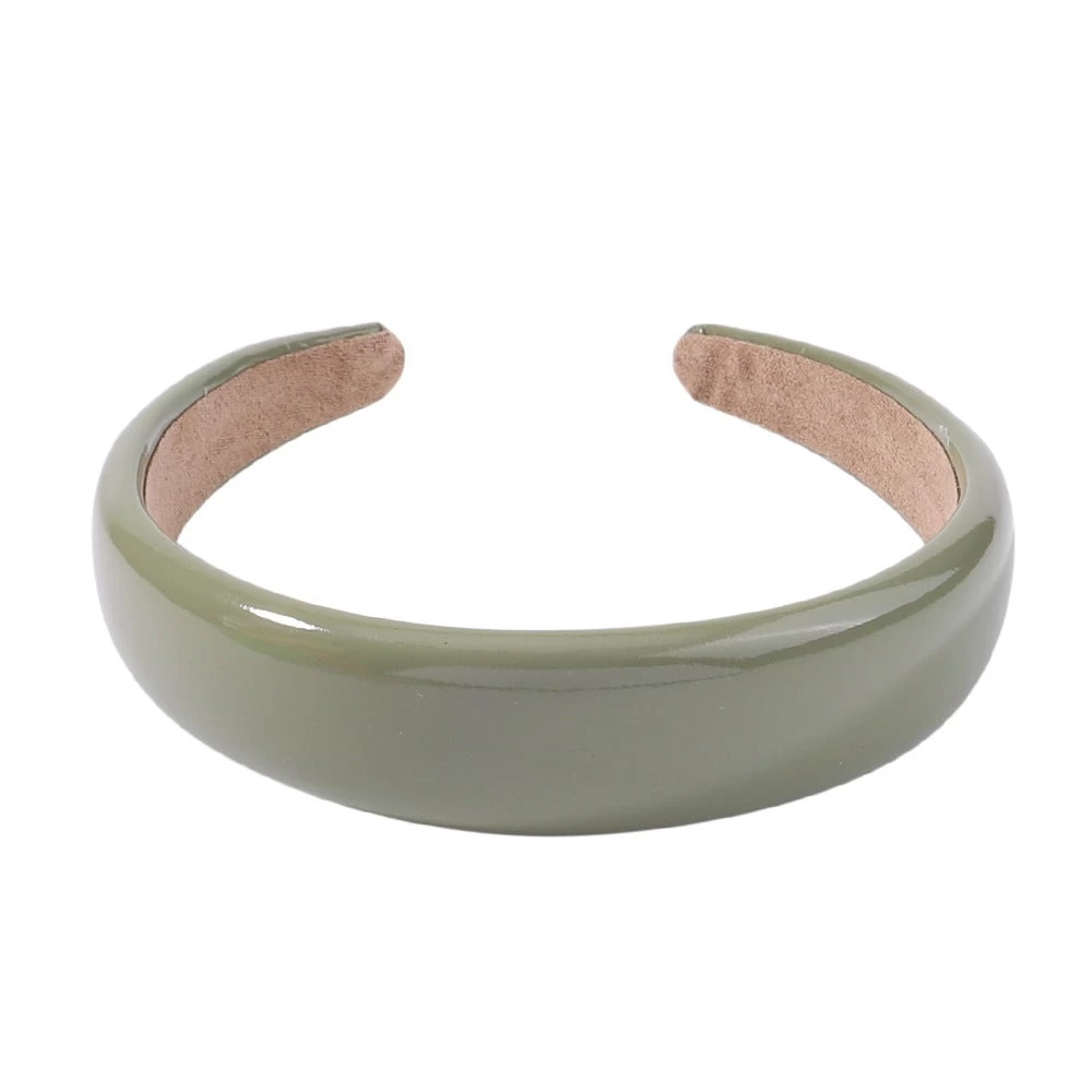 3cm Wide Glossy Leather Headband - Image 8