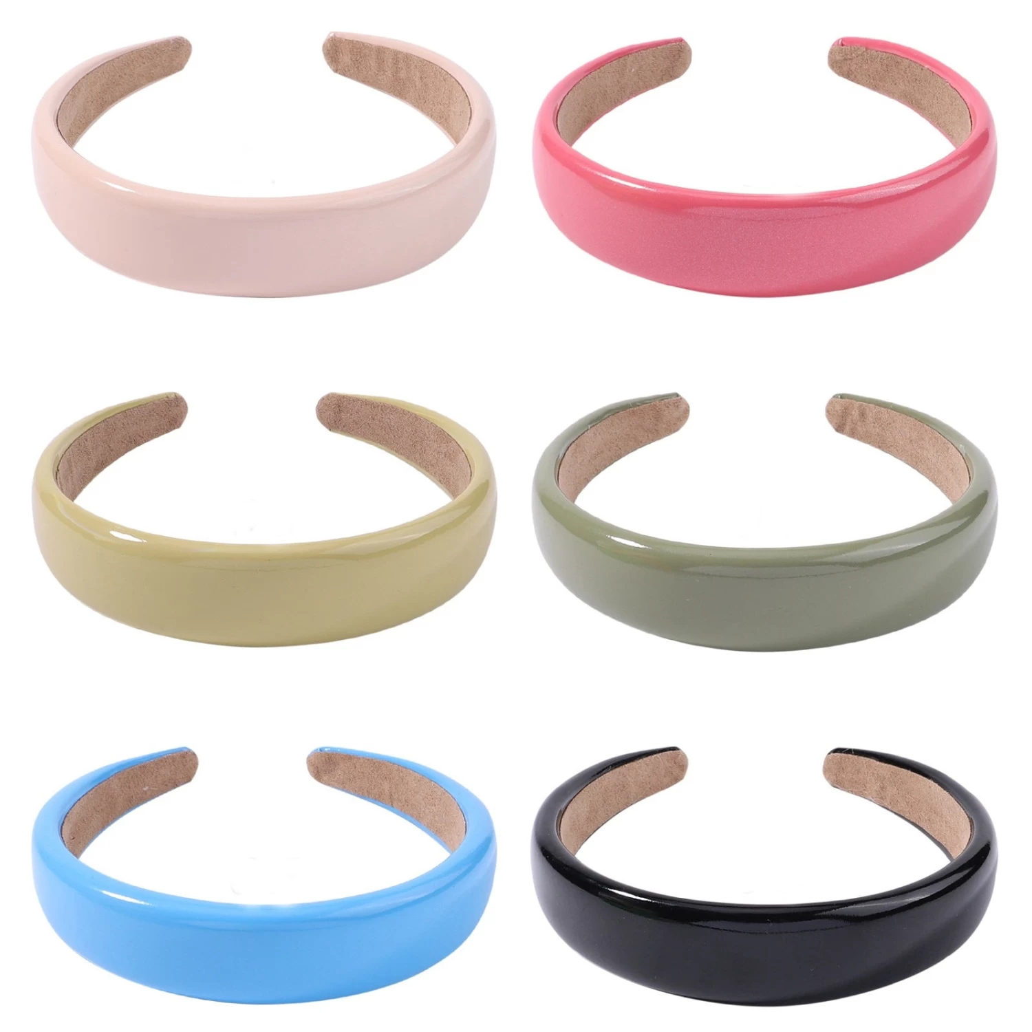 3cm Wide Glossy Leather Headband - Image 2