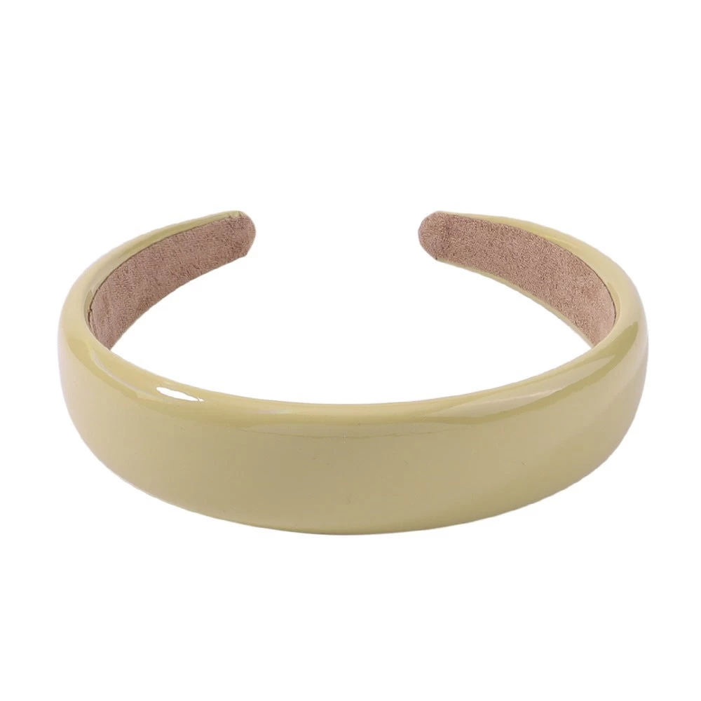 3cm Wide Glossy Leather Headband - Image 6