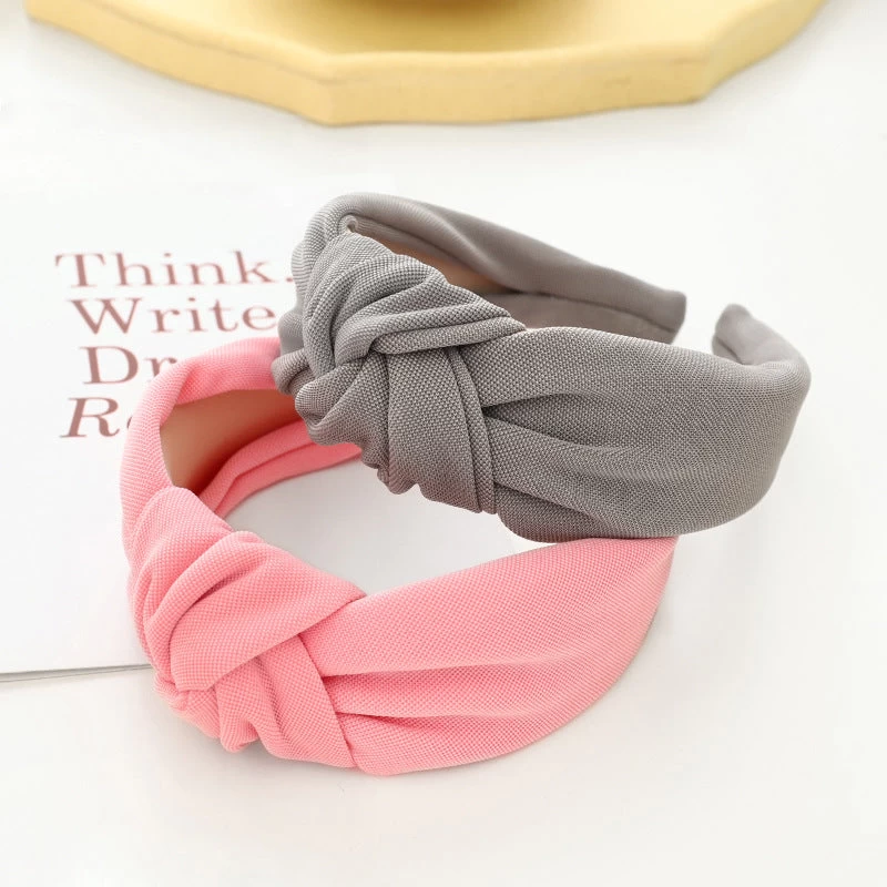 Plain Glossy Knotted Headband - Image 4