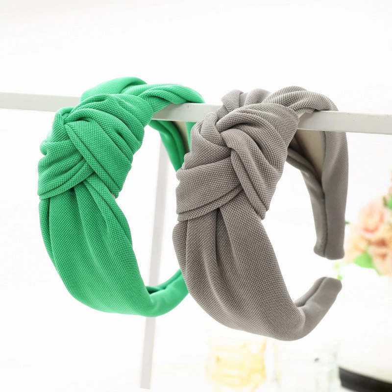 Plain Glossy Knotted Headband - Image 5