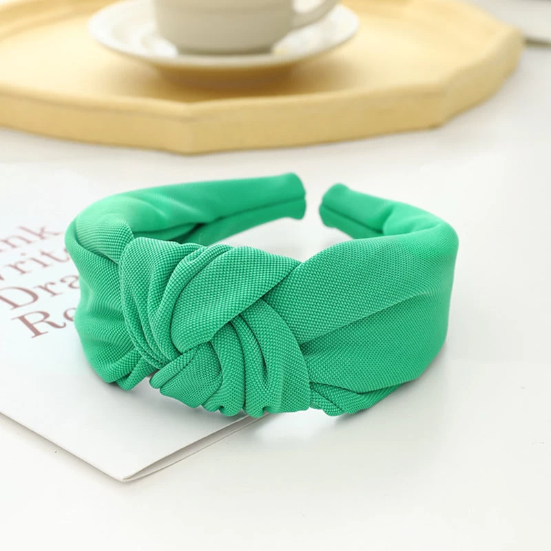 Plain Glossy Knotted Headband - Image 2
