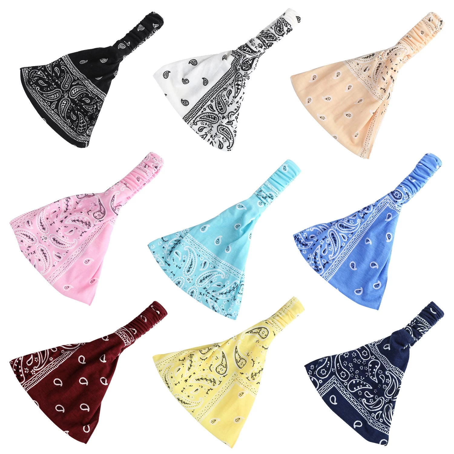 Paisley Print Thin Bandanna Headband - Image 3