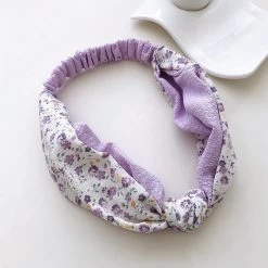 Knotted Floral Elastic Headband