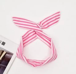 Strips Patterned Twist Hair Scarf