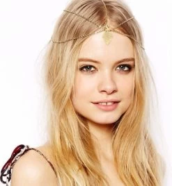 Dangling-diamond Petal Golden Head Chain Bulk