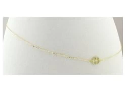 Crystal Peace Symbol Beach Belly Chain