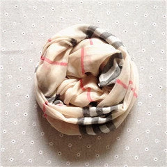 Beige Plaids & Checks Long Scarf - Image 3