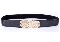 Glitter Rose Stretch Belt
