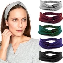 Twist Front Cotton Elastic Headband