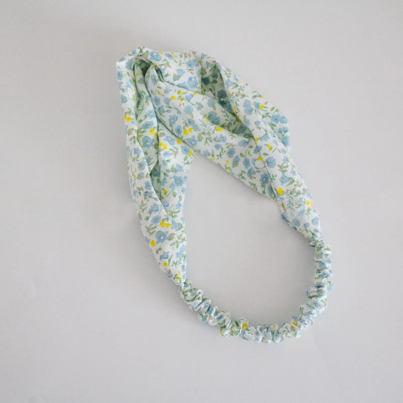 Small Flowers Prints Elastic Headband - Image 2