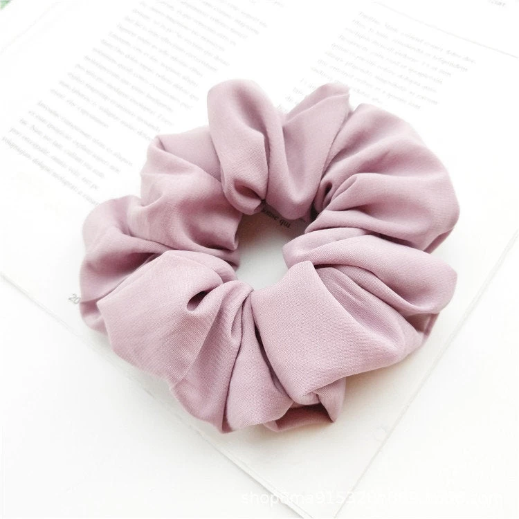 Macaroon Chiffon Plain Scrunchies - Image 4