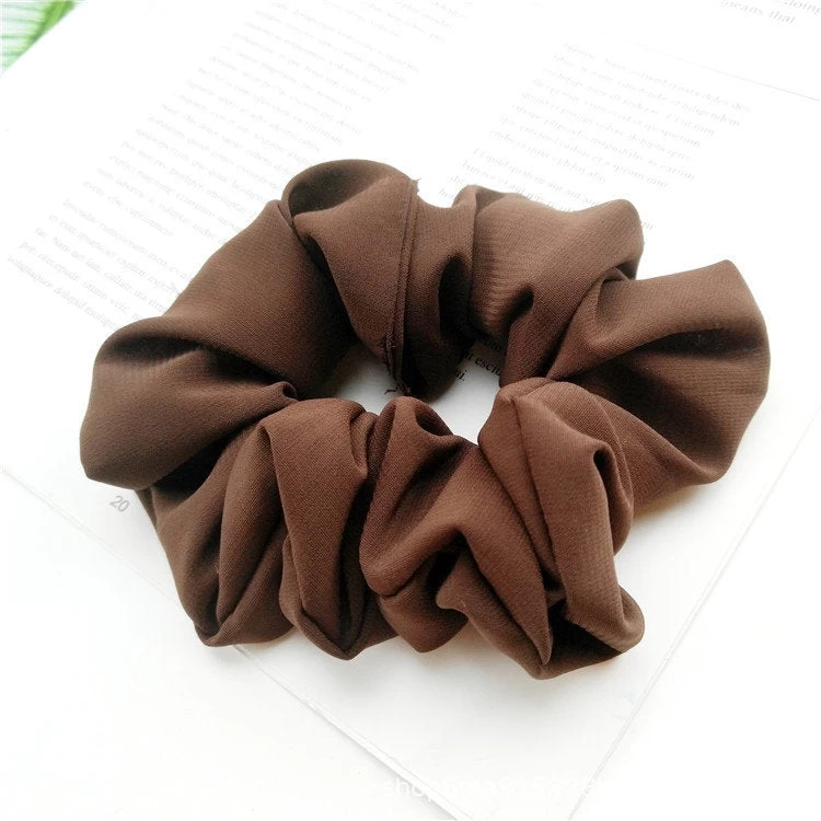 Macaroon Chiffon Plain Scrunchies - Image 9