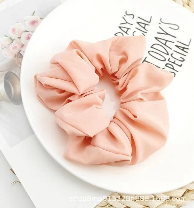 Macaroon Chiffon Plain Scrunchies - Image 7