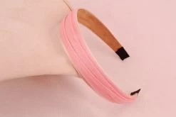 2.8cm Wide Satin & Crinkle Chiffon Layered Headband
