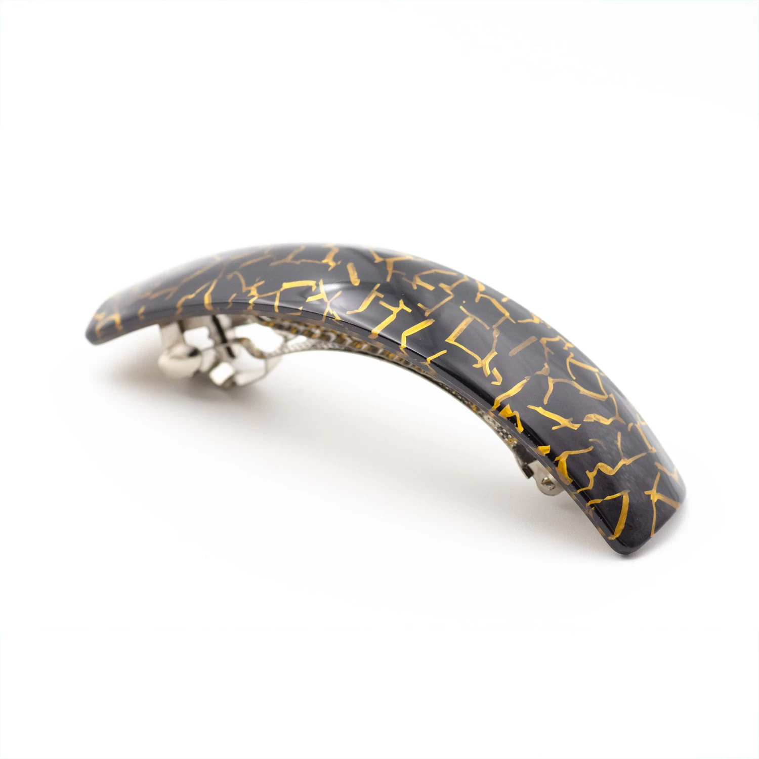 Patterned Arch Rectangle Hair Barrette